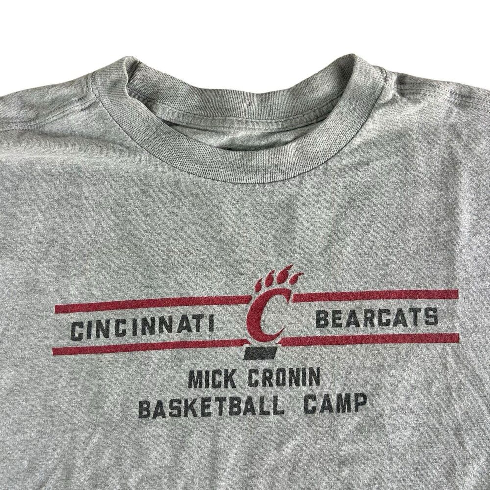 Adidas University Of Cincinnati Mick Cronin Basketball Camp Shirt Mens XL Gray
